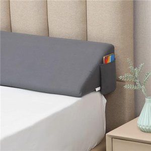 King Bed Wedge Pillow/Headboard Pillow Wedge/Mattress Gap Filler Wedge,Bed Gap